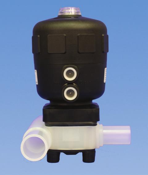 Bonnet Material: PPG Maximum Pressure: 150psi at 68 F Size Range Purad UHP PVDF T-342 diaphragm valves: 20-110mm
