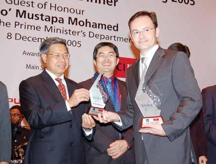 Nestlé Clinches the NAfMA Excellence Award Nestlé (M) Berhad emerged as the Excellence Award winner of the National Award for Management Accounting (NAfMA) 2005, beating eight other finalists.