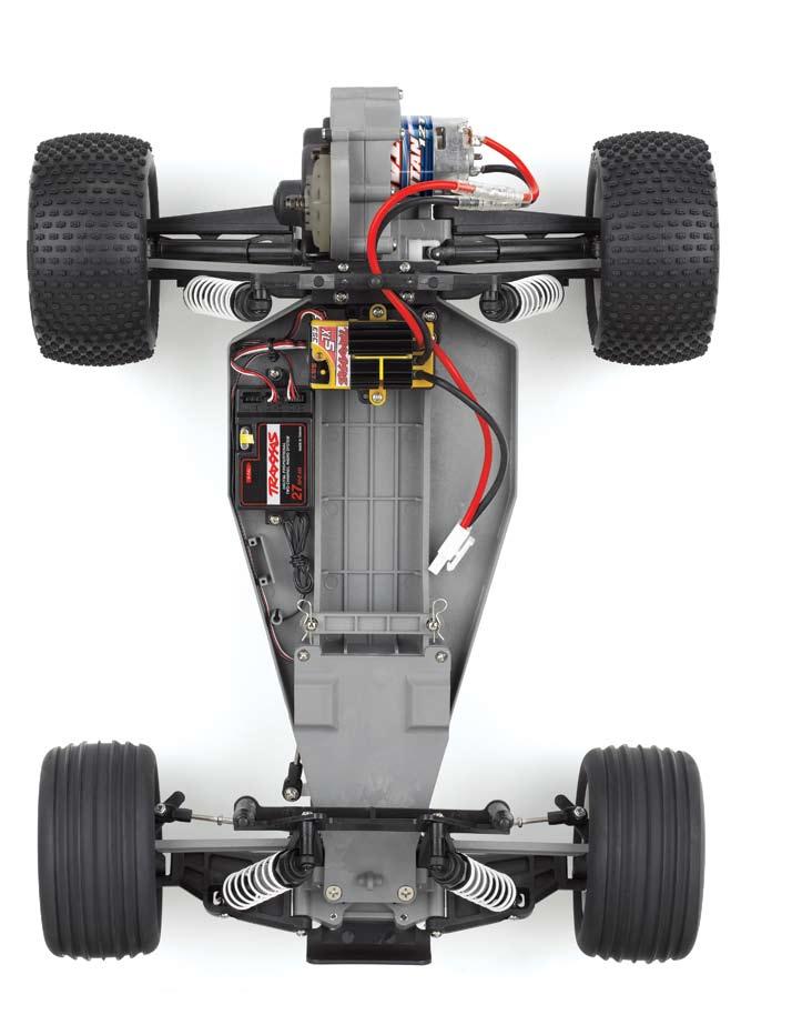 Anatomy of the Rustler Half Shaft Camber Link Rear Shock Tower Battery Compartment Rear Body Mount Motor (Titan 12T) Transmission Electronic Speed Control (XL-5) Chassis Battery Hold-Down Front Body