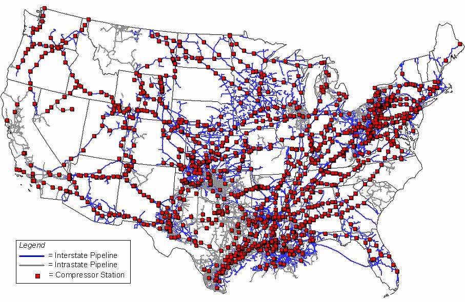 Fueling Options: Existing Pipeline 2 Million miles of distribution &