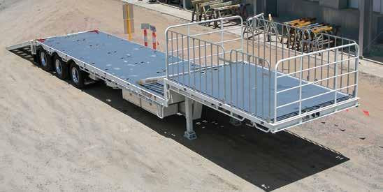 Extendable Widening Deck Mid-tilting ramps to top deck AXLES AND SUSPENSION 3X4 and 4X4