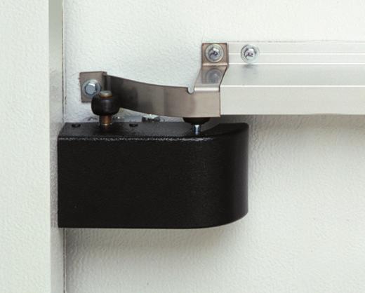 Covered Track and Gasket Open Track and Door Hanger FACTOR OUT LIABILITY With 8200 Doorware systems installed, forget about swinging door accidents and injuries.