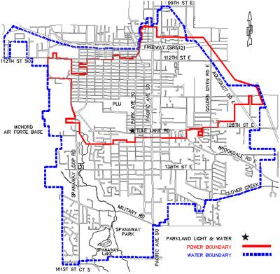 SERVICE BOUNDARY MAP 1.4 MEMBERSHIP Parkland Light & Water is a mutual utility. A mutual is a form of cooperative where the members of the utility are also the owners.