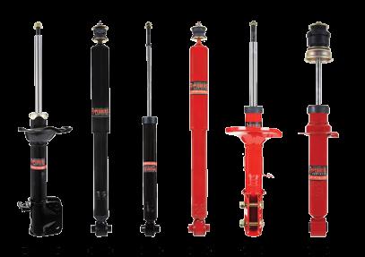 Included is a range of shocks that maintain superior comfort levels while providing