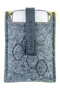Grey/Yellow 77 11 780 977 Renault Business Smartphone case This felt case protects