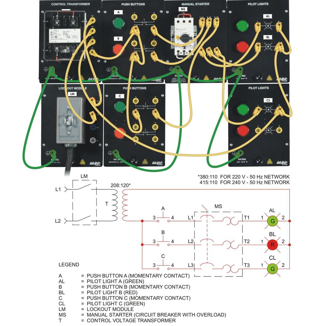 MANUAL STARTERS 6. Connect the circuit shown in Figure 1-11.
