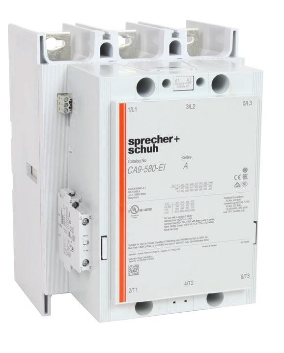 mechanical operations C7 Series Contactor Covers up to 75HP industrial applications Features small dimensions, as little as 45mm wide Uses interchangeable