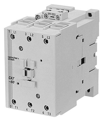 C7 Contactors Contactors - Two Winding DC Coil Non-Reversing, Three Pole Contactors With Two Winding DC Coil, Series C7 (Open type only) ➊ Ratings for Switching C Motors (C2 / C3 / C4) uxiliary Open