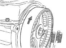 ENGINE TIMING TOOTHED-BELT WHEEL 11-13 6EN0662 6EN0663 NOTES FOR DISASSEMBLY A DISASSEMBLY OF TIMING TOOTHED-BELT (1) Record the rotation direction of toothed-belt for correct remounting.