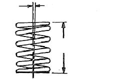 11-34 ENGINE CYLINDER HEAD AND VALVE angle belwee cerrter line of spring and plun bine of subface free spring height 1EN0264 Valve Spring (1) Measure the free spring height, in case it is less than
