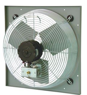 WALL FANS PF PANL MOUNT WALL FANS Suitable for through the wall installation 2 or 3 speed operation, pull chain switch 120 VA single phase 60 Hz operation UL/SA approved motor Totally enclosed