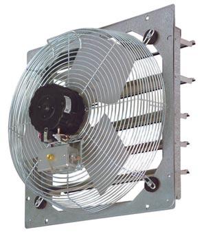 WALL FANS SF SHUTTR MOUNT WALL FANS Suitable for through the wall installation 2 or 3 speed operation, pull chain switch 120 VA single phase 60 Hz operation UL/SA approved motor Totally enclosed