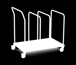 Carts 1 Low carton cart LCT610 Cart for large cartons. Three dividers can be assembled crosswise or lengthwise. The fourth divider is a push handle.