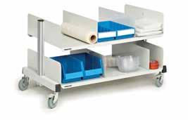 49 PRMT2 6 Packing material cart PMT The packing material cart is ideal for storing papers, envelopes and utilities such as tape underneath the workstation or bench.