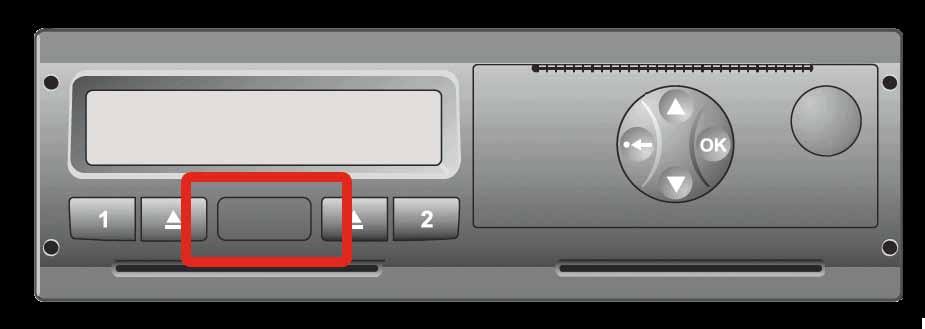 Read out mass store VDO DTCO 1381 To download data from the Siemens VDO DTCO 1381 find the interface behind the flap which is located