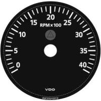 Tachometer Tachometer Colour Dial/ Bezel Ø 80/85 mm Range Voltage Applicable Signal Engine Speed (RPM) Programmable Alarm (Software) A2C59512430 Black 0-3000 RPM A2C59512431 Black 0-4000 RPM