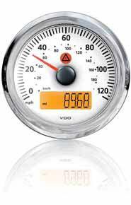 speedometer and tachometer signals (OEM solution) 110 mm multifunction devices, such as 4-in-1, 2-in-1* Integration of up to five display / warning lights (OEM solution) Further monitoring functions