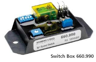 990 Over-Rev switch with single channel The VDO RPM Switch has been designed to work with all standard ignition systems, and will provide a negative output once a predetermined RPM has been