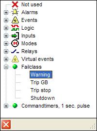 From the dropdown list for Event A - Select Warning From the dropdown list for Output-