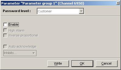 Parameter groups Parameters shown in the display are split up in a default parameter list and the rest into three groups. It s possible to select one or two of the groups or select them all.