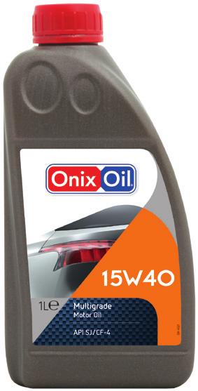 ONIXOIL MULTI-SYNTHETIC SL/CF 10W-40 ONIXOIL MULTI-SYNTHETIC SL/CF 10W-40 is recommended for passenger car gasoline and diesel engines, even for turbo charged diesel and catalytic converter versions.