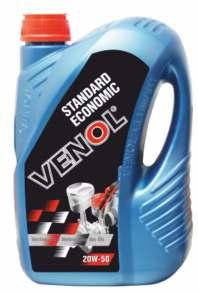 VENOL STANDARD ECONOMIC SF/CC 20W-50 VENOL 4T SYNTHESIS HC-EC ACTIVE SL 10W-40 Multi-seasonal mineral oil intended for use in engines Motor oil for use in extreme conditions.