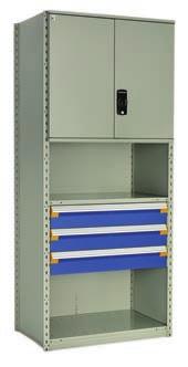 SH93 Solid stacked doors : SH91 ; Polycarbonate stacked doors: SH93 ; Doors open 180, with recessed lock