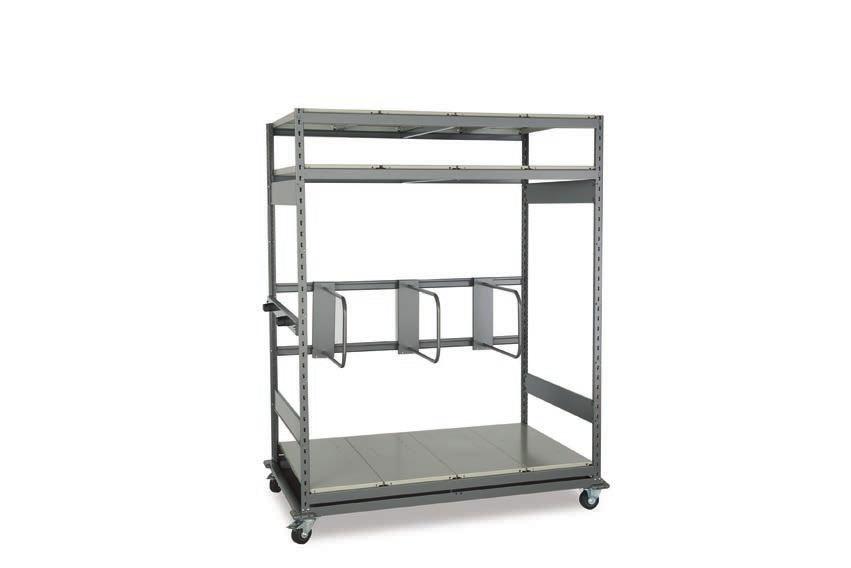 Mini-Racking Accessories Single Divider Divides those parts that lean vertically against the back of the Mini-racking; Installs on medium-duty (SR21) or heavy-duty (SR22) beams; Divider can be