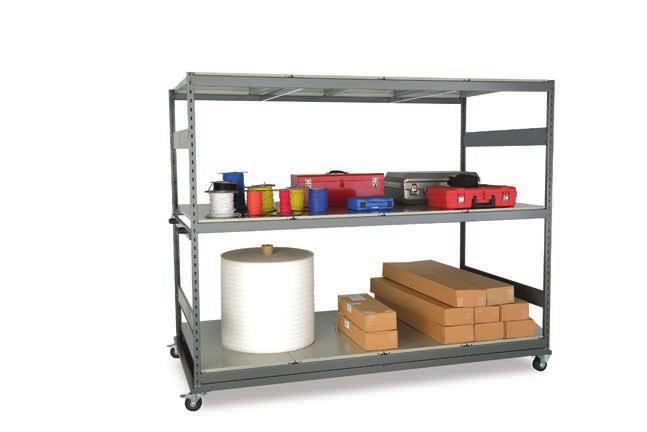 Can be ordered with steel decking, wire decking or without decking; Proposals include the mobile Mini-racking base with 4" casters, 2 swivels with total-lock brake system and 2 rigids; Models with a