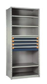 hanging and finishing panels), shelf dividers, doors, etc.; To order an add-on unit, complete product number with A. IMPORTANT Drawer partitions are included in models.