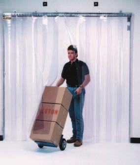 STRIP CURTAIN DOORS Everything you need in one package to install your own strip curtain door and save money!