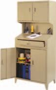 FH489 OPEN STYLE SERVICE WRITER This solid unit offers the convenience of the floor model foreman's desk, with a locking cabinet for added storage space.
