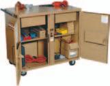 STORAGE EQUIPMENT WALL CABINET Ideal for locking up small parts, tools and supplies Holes are pre-punched in the back (on 16" and 24" centers) for easy mounting to walls A key lock in combination
