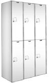 Stock Lockers MedSafe AquaMax Solid Plastic Stock Lockers (Ships Fully-Assembled) Color: White AquaMax plastic stock lockers ship fully-assembled All single tier stock lockers are
