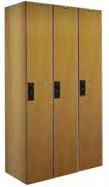 Stock Lockers Versamax Phenolic Wardrobe and Box Lockers (Ships Fully-Assembled) Color: Figured Annigre Phenolic construction Sides and backs are 5/16" thick. Tops, bottoms and shelves are 3/8" thick.