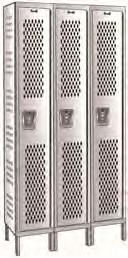 Heavy-Duty Ventilated (HDV) Stock Lockers Stock Lockers Color: Parchment and Hallowell Gray Lockers are painted the same color throughout HDV stock lockers are available to ship knock-down or
