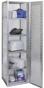 Body: 16 gauge galvanneal steel top-bottom-shelves, 13 ga. 1/2" flat expanded metal sides-back. Refer to product brochure for specifications.