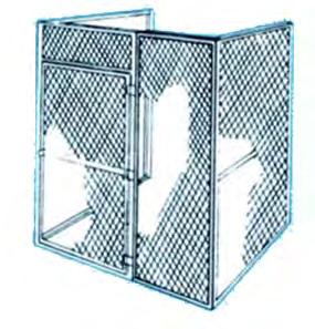 Sides: 1/2 16 gauge flattened expanded metal securely welded to 1-1/8 x 1-1/8 14 gauge formed angles. Sides measure 1-1/2 less than nominal locker depth to allow for 1-1/2 deep door front assembly.