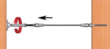 RILESY TM LG STUD Use the lag stud in conjunction with a tensioner on short sections for an