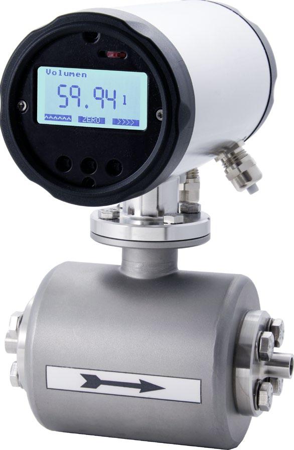 applications Suitable for liquids, mash and pastes with a minimum conductivity of 5 μs/cm Precise measurement of media containing solids (< 5 % solid particle content) Measurement range from 30 l/h