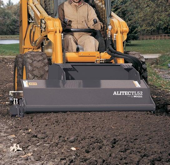 Tillers Unlike competitive chain drive units, direct drive hydraulic motors require no maintenance or adjustment Recessed drive motors allow easy maneuvering in tight spaces Broad widths increase