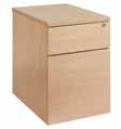 Largo ommercial desking - dditional storage 2 and 3 rawer Mobile Pedestals R2M 1 filing drawer & 1 shallow drawer ccepts both 4 & foolscap Files astors OE RWERS R2M