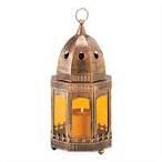 25 W x 19 H (Require battery powered pillar candle.) 6 $7 Moroccan Lanterns Brass 5.875 W x 12.