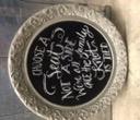 ) 1 $30 Gold Round Chalkboard Frame 36 D (Artwork can be priced out separately.