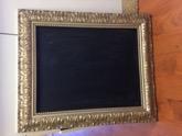 5 H (Artwork can be priced out separately.) 1 $50 Medium Gold Frame Chalkboard Outside Frame: 21.5 W x 25.5 H Chalkboard: 15.