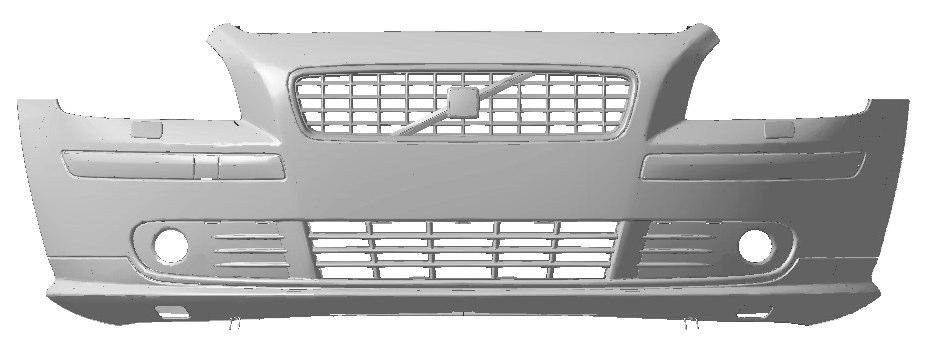 Figure 6.2 Grill/Bumper, representation in CAD and Flowmaster 6.1.2 Condenser To achieve a pleasant cabin condition in the car it is equipped with an Air Conditioning system.