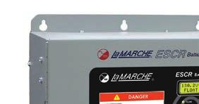 ISO 9001:015 CERTIFIED ESCR 15 INDUSTRIAL BATTERY CHARGER Microprocessor Controlled SCR Battery Charger The La Marche ESCR15 Model is designed specifically to provide an economical and robust