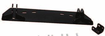 Thick, sturdy wear bar has steep angle of attack for maximum surface scraping.