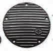 AIR CLEANER INSERT C. BLACK DERBY COVERS Fits 06-later Dyna and 07-later Softail and Touring models. 60713-07 Wrinkle Black. 25700020 Gloss Black. Fits 99-05 Dyna and 99-06 Softail and Touring models.