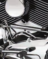 484 ENGINE TRIM Engine & Transmission Covers Big Twin A. INNER PRIMARY COVER TRIM CHROME Get the look of a chrome inner primary cover without tearing apart the drive train.